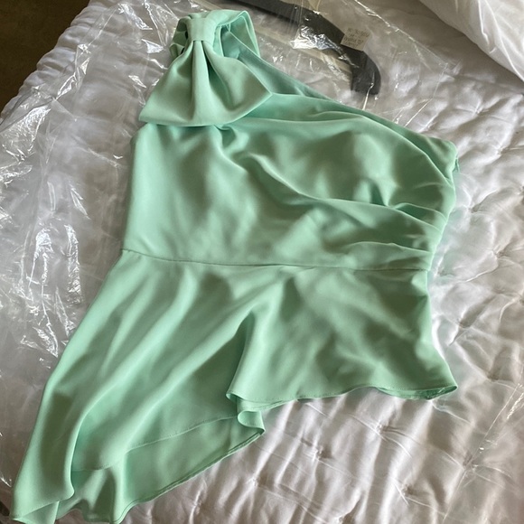 Amanda Uprichard Panama top in Seamist - Picture 1 of 6